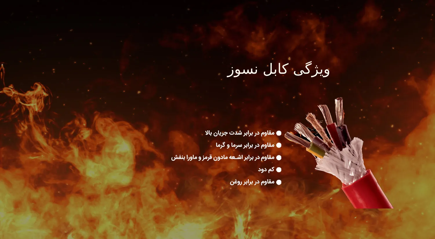 کابل نسوز
